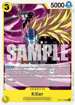 Killer (OP10-106) [Royal Blood] One Piece Single Bandai