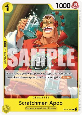 Scratchmen Apoo (OP10-108) [Royal Blood] One Piece Single Bandai