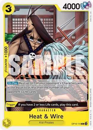 Heat & Wire (OP10-110) [Royal Blood] One Piece Single Bandai