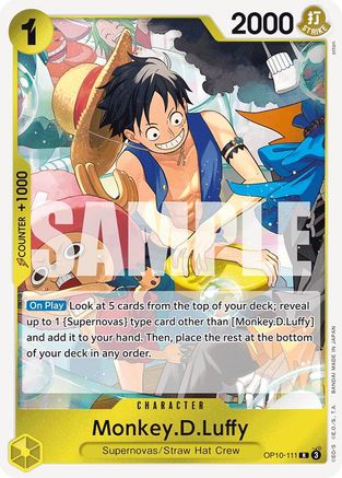 Monkey.D.Luffy (111) (OP10-111) [Royal Blood] Foil One Piece Single Bandai