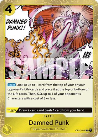 Damned Punk (OP10-116) [Royal Blood] Foil One Piece Single Bandai