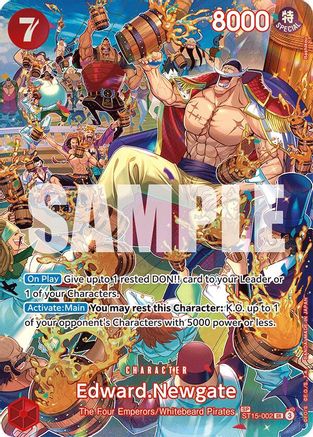 Edward.Newgate (SP) (ST15-002) [Royal Blood] Foil One Piece Single Bandai