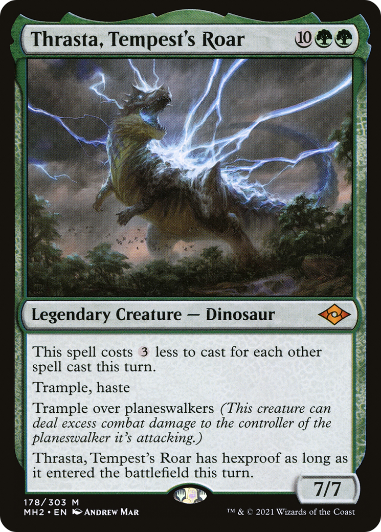 Thrasta, Tempest's Roar (MH2-178) [Modern Horizons 2] MTG Single Modern Horizons 2