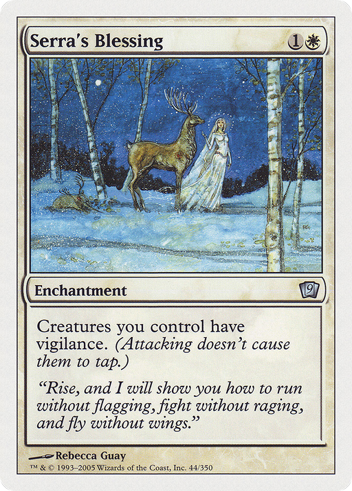 Serra's Blessing (9ED-) [9th Edition] Foil MTG Single Wizards of the Coast