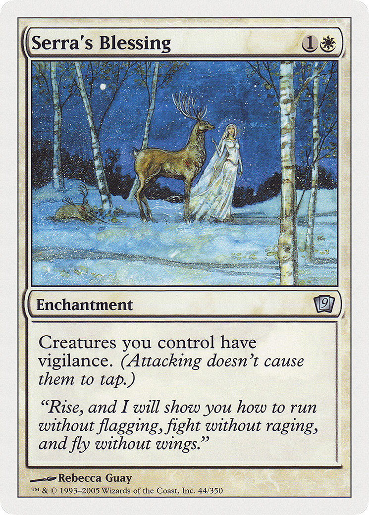 Serra's Blessing (9ED-) [9th Edition] MTG Single Wizards of the Coast