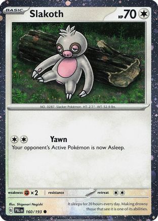 Slakoth (Cosmos Holo) (160) Holofoil [Misc: Cards & Products] Pokemon Single Pokémon