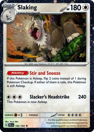 Slaking (Cosmos Holo) (162) Holofoil [Misc: Cards & Products] Pokemon Single Pokémon