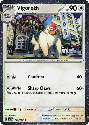 Vigoroth (Cosmos Holo) (161) Holofoil [Misc: Cards & Products] Pokemon Single Pokémon