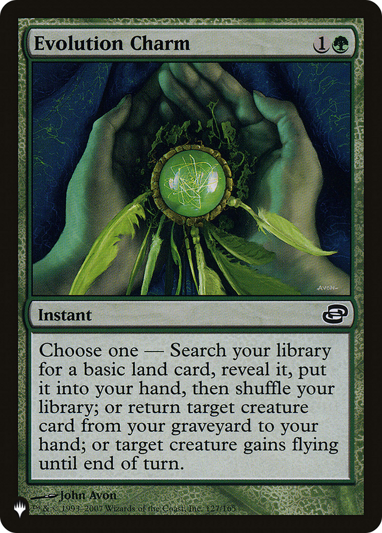 Evolution Charm (LIST-PLC-127) [Mystery Booster] The List MTG Single Wizards of the Coast