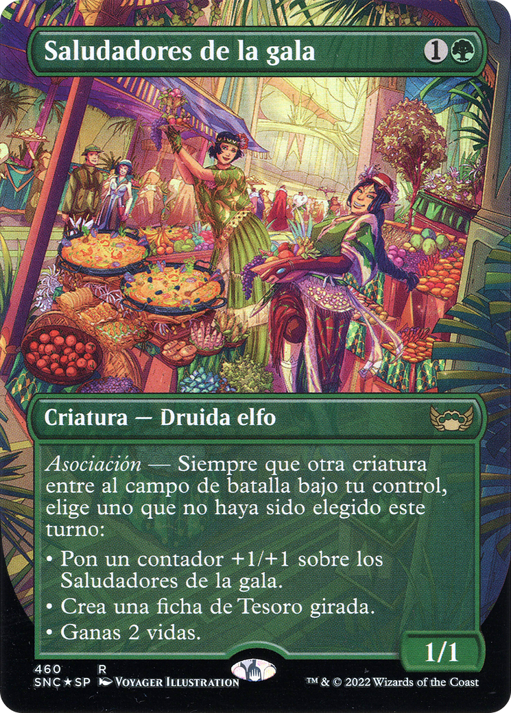 Gala Greeters (Spanish) (UMP-460) [Streets of New Capenna] (Borderless) Foil MTG Single Wizards of the Coast
