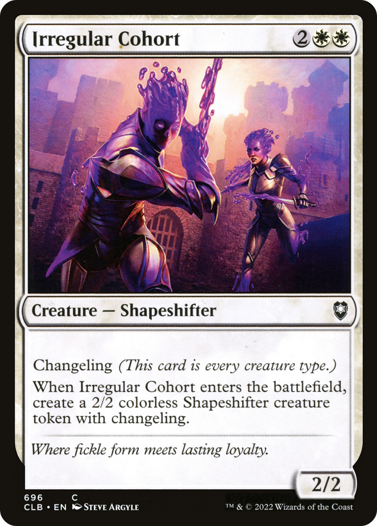 Irregular Cohort (CLB-696) [Commander Legends: Battle for Baldur's Gate] MTG Single Wizards of the Coast