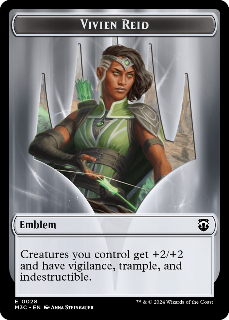 Vivien Reid Emblem (TM3C-028) [Tokens] Modern Horizons 3 Commander Tokens Foil MTG Single Wizards of the Coast