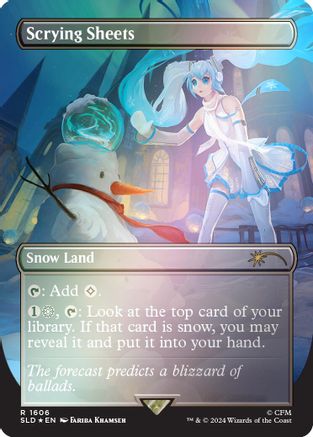 Scrying Sheets (Rainbow Foil) (SLD-1606) [Secret Lair Drop Series] Foil MTG Single Wizards of the Coast