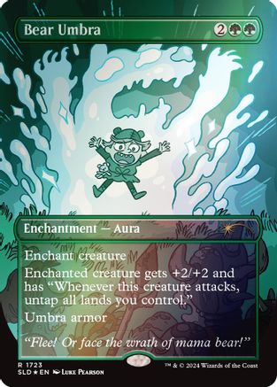 Bear Umbra (Rainbow Foil) (SLD-1723) [Secret Lair Drop Series] Foil MTG Single Wizards of the Coast