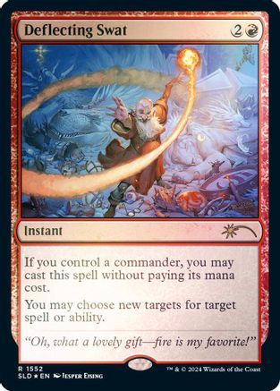 Deflecting Swat (Rainbow Foil) (SLD-1552) [Secret Lair] Drop Series Foil MTG Single Wizards of the Coast