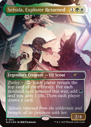 Selvala, Explorer Returned (Rainbow Foil) (SLD-1914) [Secret Lair Drop Series] Foil MTG Single Wizards of the Coast