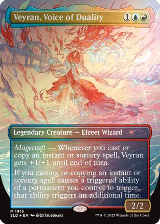 Veyran, Voice of Duality (Rainbow Foil) (SLD-1915) [Secret Lair Drop Series] Foil MTG Single Wizards of the Coast