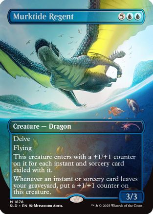 Murktide Regent (Rainbow Foil) (SLD-1878) [Secret Lair Drop Series] Foil MTG Single Wizards of the Coast