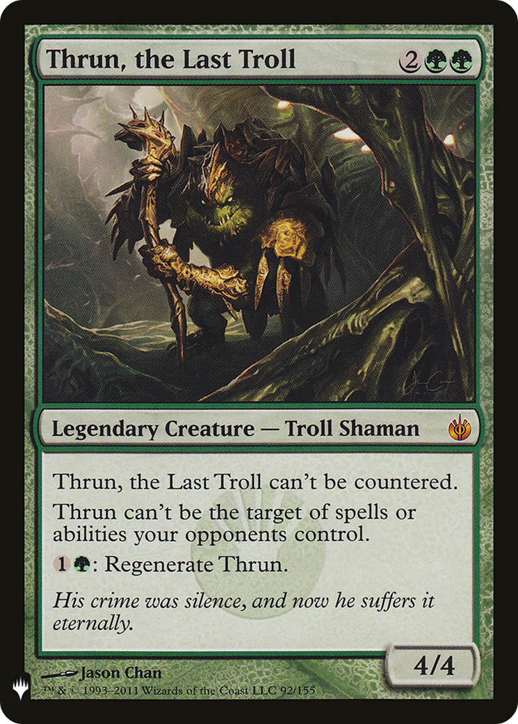 Thrun, the Last Troll (LIST-092) [Mystery Booster] The List MTG Single Wizards of the Coast
