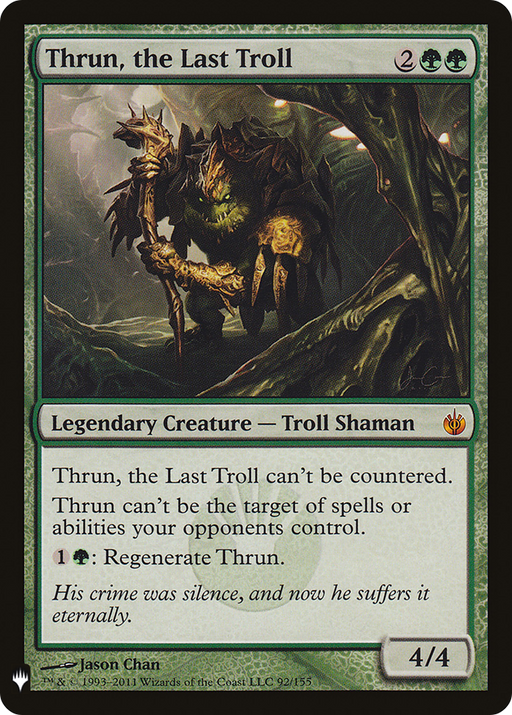 Thrun, the Last Troll (LIST-092) [Mystery Booster] The List MTG Single Wizards of the Coast