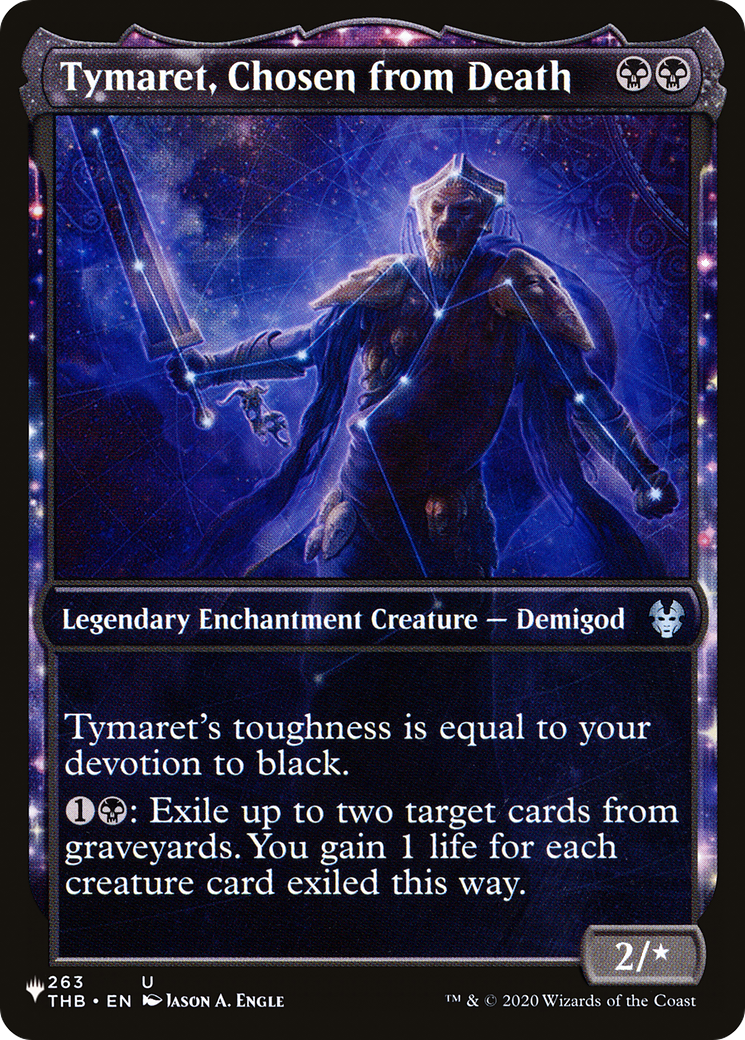 Tymaret, Chosen from Death (LIST-THB-263) [Mystery Booster] The List (Showcase) MTG Single Wizards of the Coast