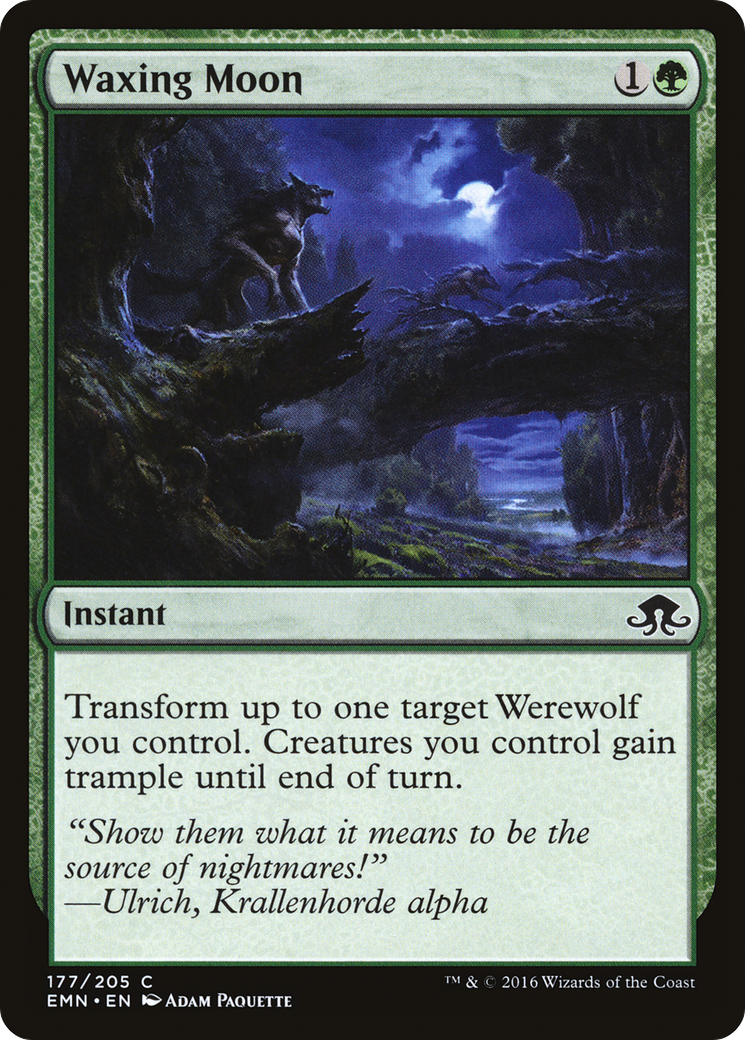 Waxing Moon (EMN-177) [Eldritch Moon] Foil MTG Single Wizards of the Coast