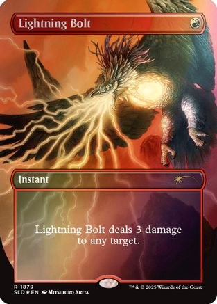 Lightning Bolt (1879) (Rainbow Foil) (SLD-1879) [Secret Lair Drop Series] Foil MTG Single Wizards of the Coast