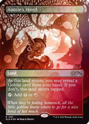 Auntie's Hovel (Rainbow Foil) (SLD-1321) [Secret Lair] Drop Series Foil MTG Single Wizards of the Coast