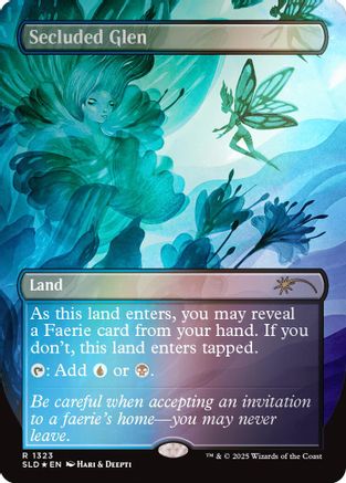 Secluded Glen (Rainbow Foil) (SLD-1323) [Secret Lair] Drop Series Foil MTG Single Wizards of the Coast
