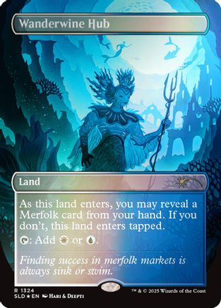 Wanderwine Hub (Rainbow Foil) (SLD-1324) [Secret Lair] Drop Series Foil MTG Single Wizards of the Coast
