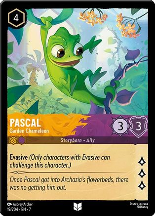 Pascal - Garden Chameleon (19/204) [Archazias Island] Lorcana Single Disney