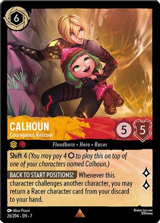Calhoun - Courageous Rescuer (26/204) [Archazias Island] Lorcana Single Disney