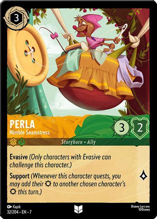 Perla - Nimble Seamstress (32/204) [Archazias Island] Lorcana Single Disney