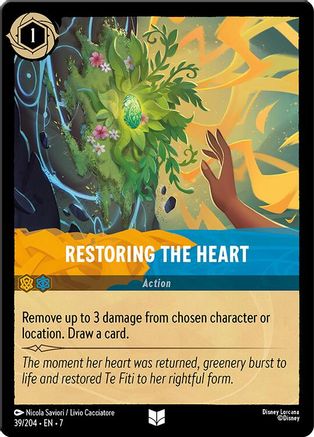 Restoring the Heart (39/204) [Archazias Island] Cold Foil Lorcana Single Disney