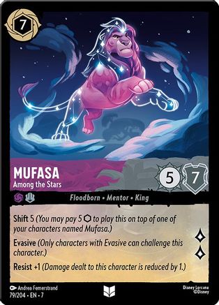 Mufasa - Among the Stars (79/204) [Archazias Island] Cold Foil Lorcana Single Disney