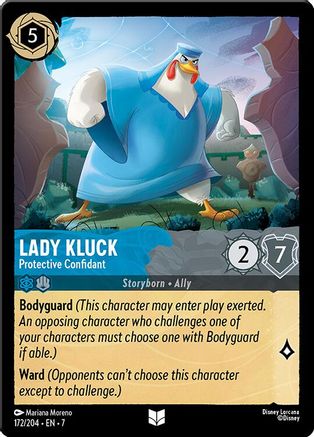 Lady Kluck - Protective Confidant (172/204) [Archazias Island] Cold Foil Lorcana Single Disney