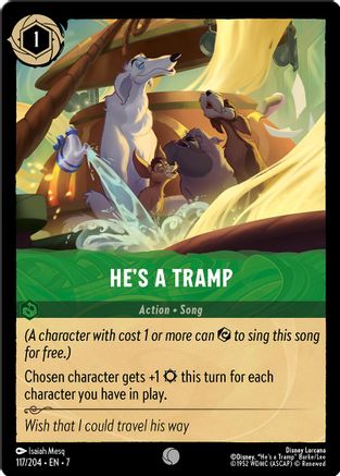 He's a Tramp (117/204) [Archazias Island] Cold Foil Lorcana Single Disney