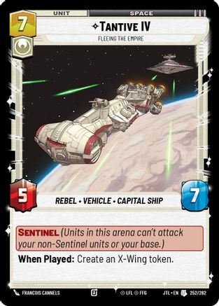 Tantive IV - Fleeing the Empire (252/262) [Jump to Lightspeed] Star Wars: Unlimited Single Disney