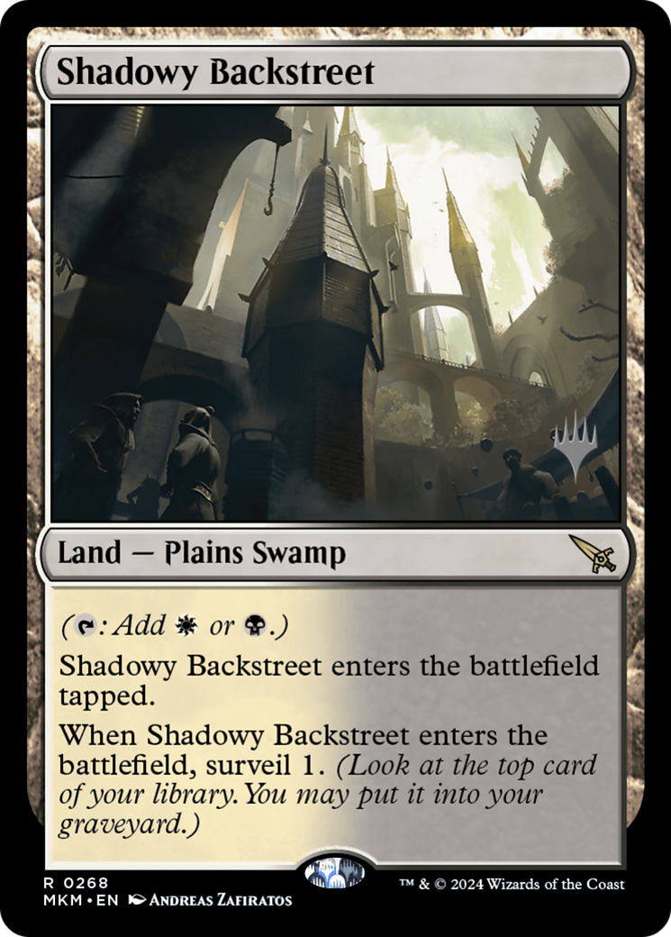 Shadowy Backstreet (PPMKM-268) [Murders at Karlov Manor Promos] Foil MTG Single Wizards of the Coast