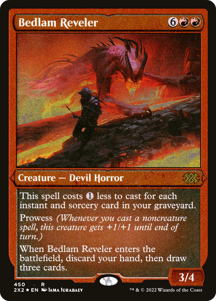 Bedlam Reveler (Foil Etched) (2X2-450) [Double Masters 2022] Foil MTG Single Wizards of the Coast