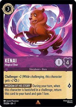 Kenai - Magical Bear (70/204) [Archazias Island] Cold Foil Lorcana Single Disney