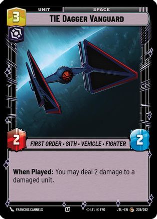 TIE Dagger Vanguard (239/262) [Jump to Lightspeed] Star Wars: Unlimited Single Disney