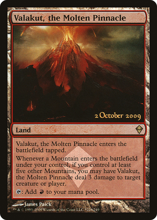 Valakut, the Molten Pinnacle (LARP-228) [Zendikar Promos] Foil MTG Single Wizards of the Coast