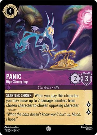 Panic - High-Strung Imp (75/204) [Archazias Island] Cold Foil Lorcana Single Disney