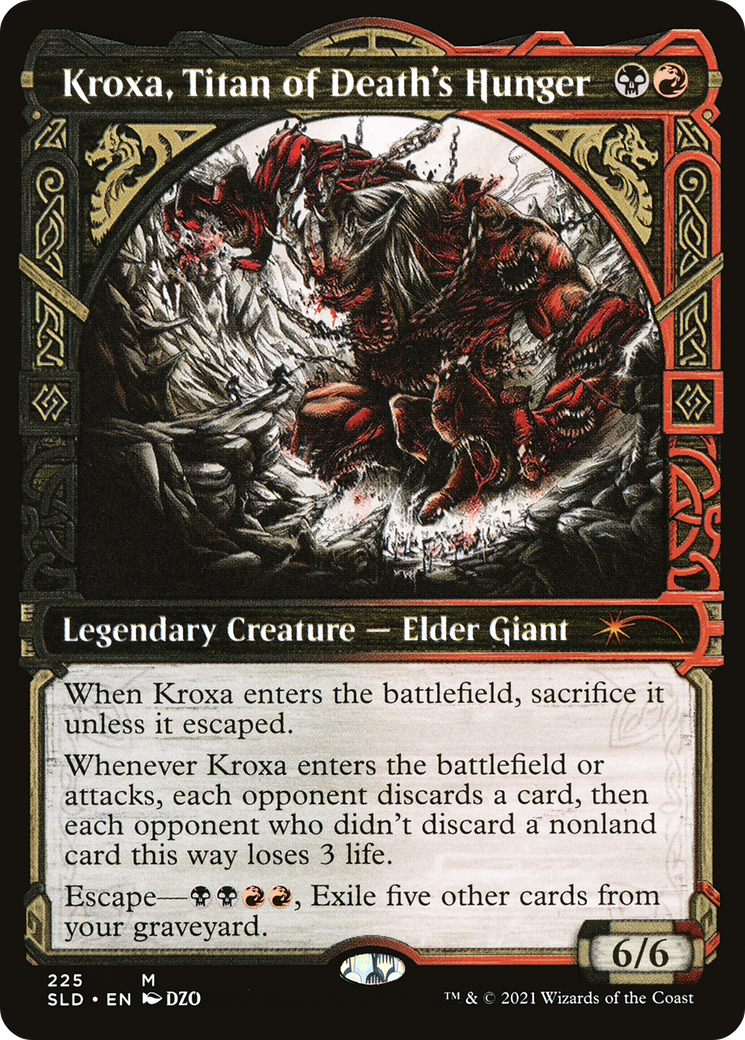 Kroxa, Titan of Death's Hunger (SLD-225) [Secret Lair] Drop (Showcase) MTG Single Wizards of the Coast