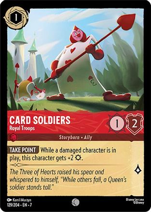 Card Soldiers - Royal Troops (129/204) [Archazias Island] Cold Foil Lorcana Single Disney
