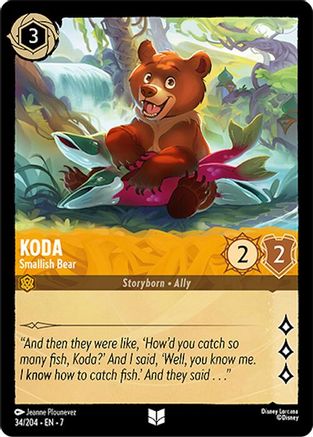 Koda - Smallish Bear (34/304) [Archazias Island] Lorcana Single Disney