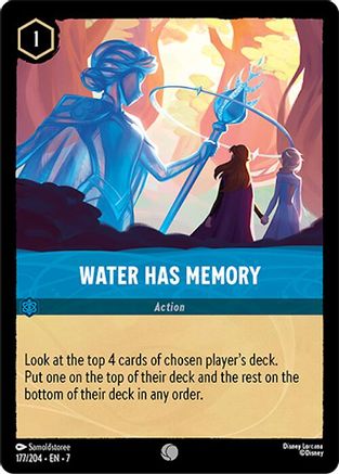 Water Has Memory (177/204) [Archazias Island] Cold Foil Lorcana Single Disney