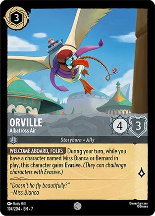 Orville - Albatross Air (194/204) [Archazias Island] Cold Foil Lorcana Single Disney
