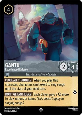Gantu - Experienced Enforcer (199/204) [Archazias Island] Cold Foil Lorcana Single Disney